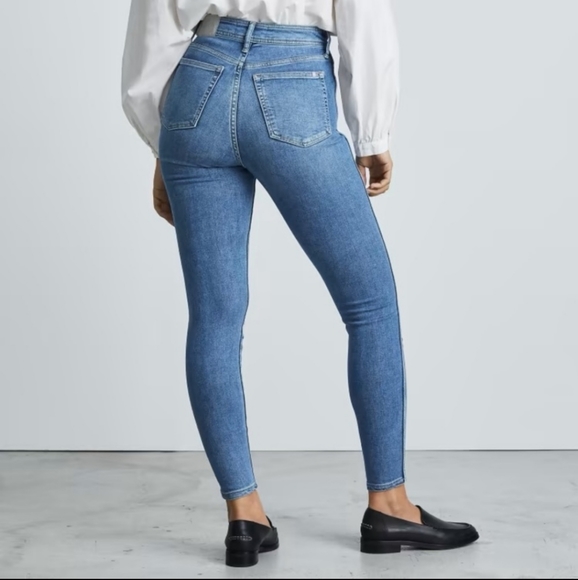 Everlane The Way-High Skinny Jean Clean Front Organic Cotton Size 32 - Picture 2 of 14